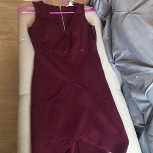 Dress burgundy